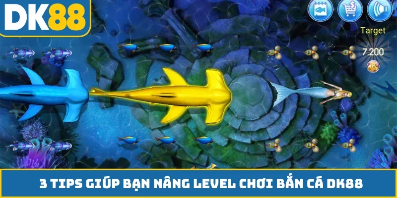 3 tips giúp bạn nâng level chơi bắn cá DK88
