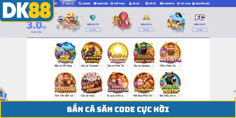 Bắn cá săn code cực hời