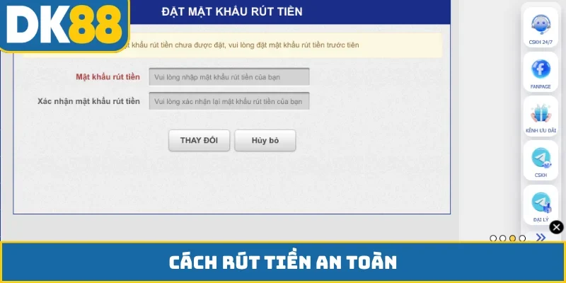 Cách rút tiền an toàn