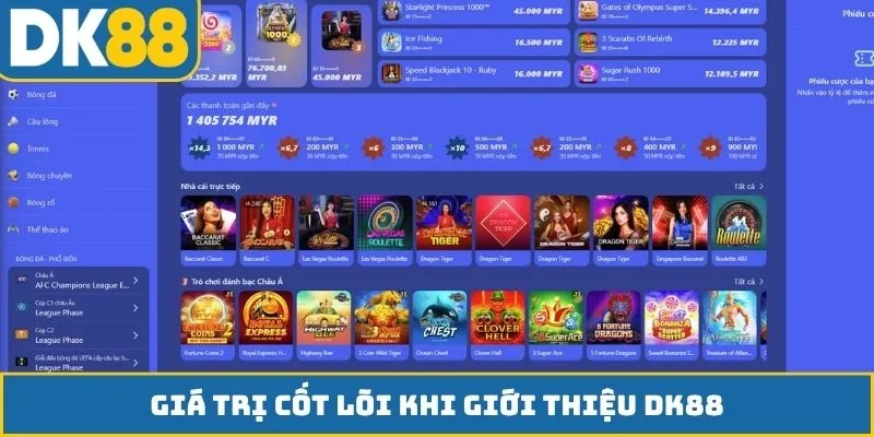 Giá trị cốt lõi khi giới thiệu DK88