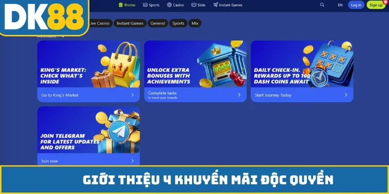 Giới thiệu 4 khuyến mãi độc quyền