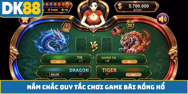 Nắm chắc quy tắc chơi game bài Rồng Hổ